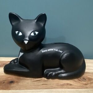 1981 VTG, Eveready Advertising,Black Cat Blow Mold,Bank.Union Carbide.